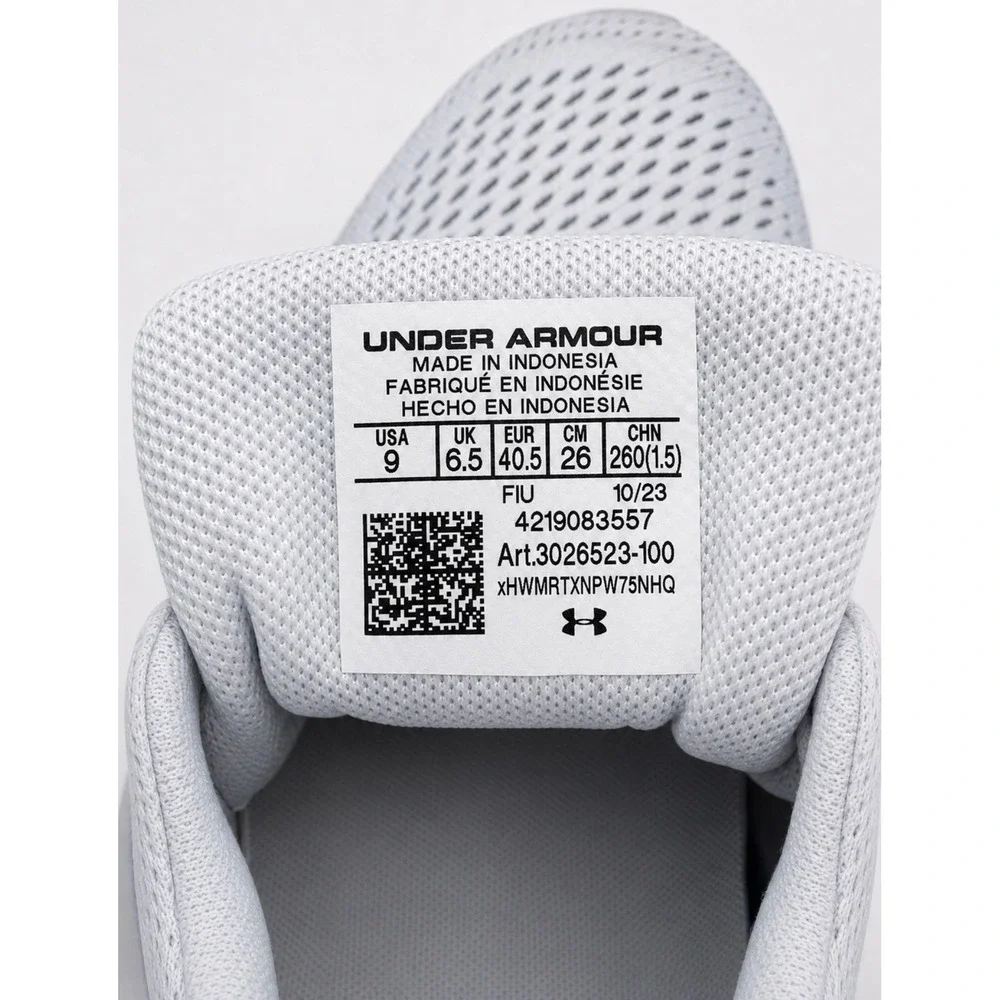 Under Armour Charged Pursuit Running Shoes Cool Gray‎ Women's Size 9 Sneakers